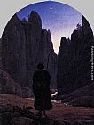 Pilgrim in a Rocky Valley by Carl Gustav Carus